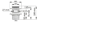Донный клапан CeramaLux RD013 для раковины